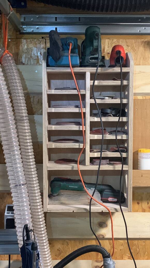 French cleat houder schuurpapier en schuurmachines