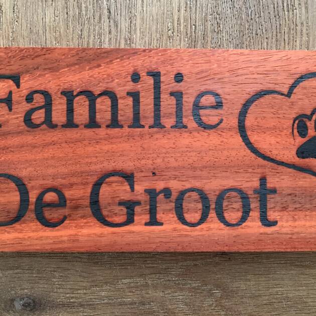 Naambord padoek 1